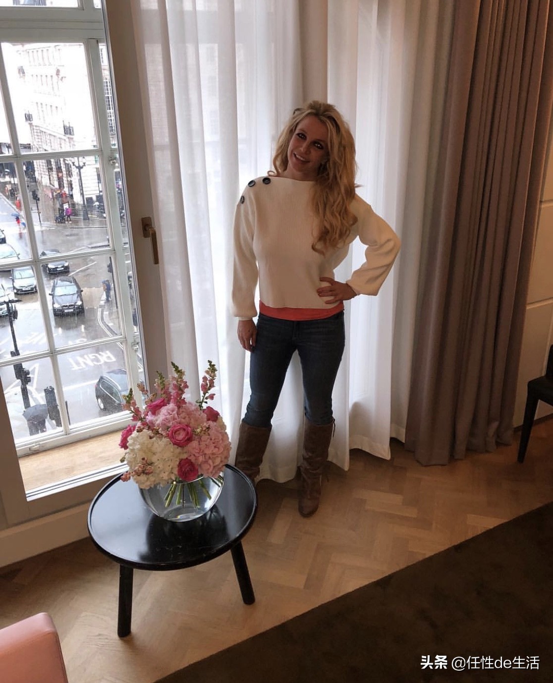 安妮海瑟薇和布兰妮,昔日小甜甜变身牛夫人