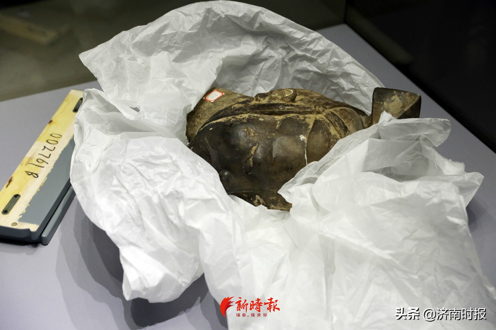 兵马俑来济南啦，直击开箱：层层保护，头身分开装运