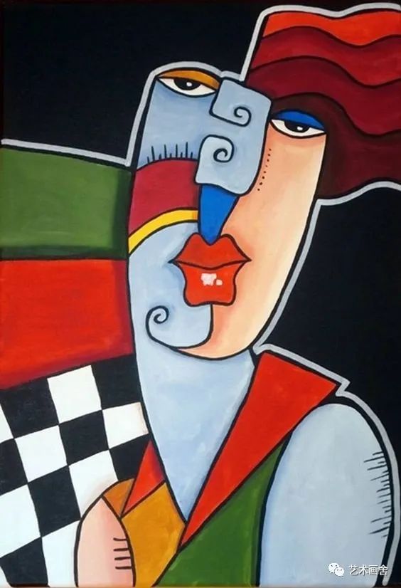 儿童画素材｜人物抽象艺术