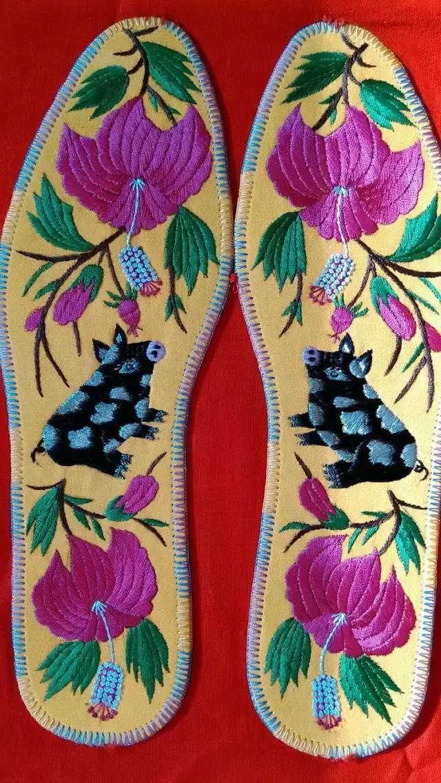 刺绣鞋垫图案大全图解,刺绣各种鞋垫图案