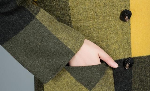 秋冬最流行格子大衣,今冬大衣就是要敞开穿才好看啊