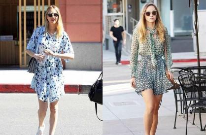 一条碎花裙就能美过整个春天,碎花裙这样穿时髦又优雅超美