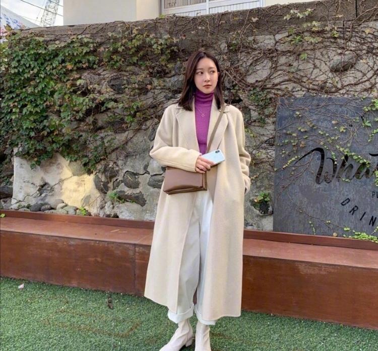 韩国博主穿搭高级冬微胖,韩国小个子博主冬季穿搭