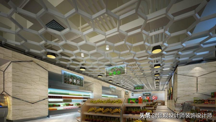 商场店铺设计案例图纸,超市设计图解大全