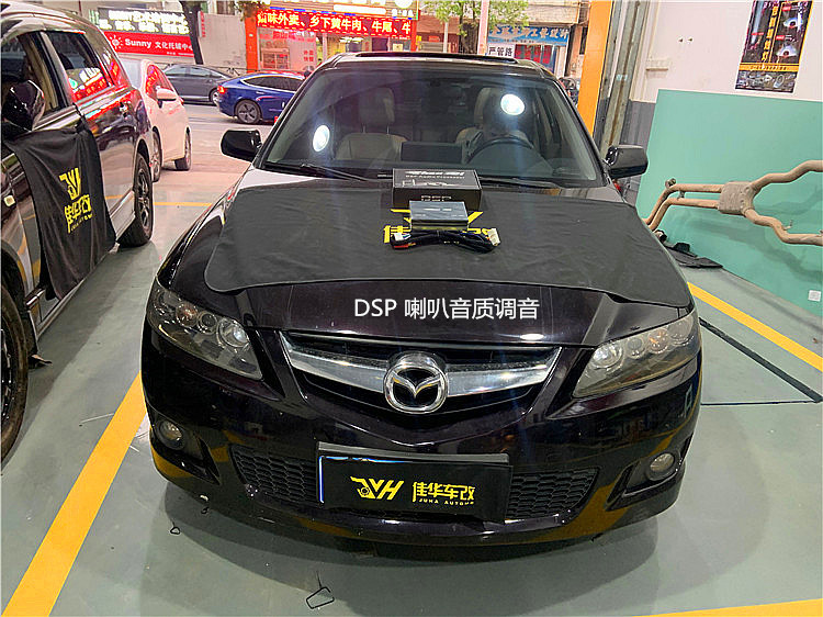 马自达6大灯改led加日行灯,马自达6车灯升级led双光透镜