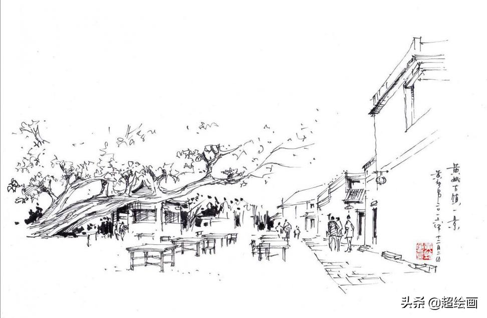 十大顶级钢笔画速写,钢笔速写100幅图片