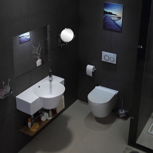 干湿分离卫生间前期怎么做墙,5平米卫生间干湿分离装修小视频