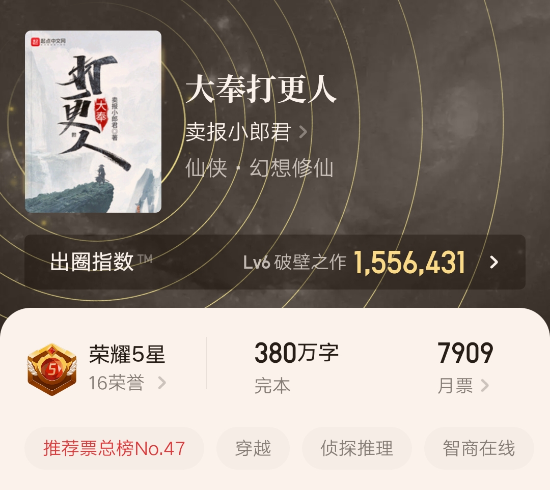 10本最新完结的精品小说汇总,精品小说推荐必看20本