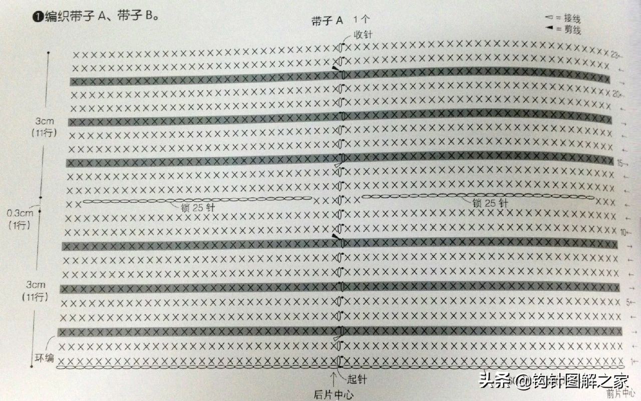 钩针蝴蝶结花样大全图解,钩针蝴蝶结教程全过程