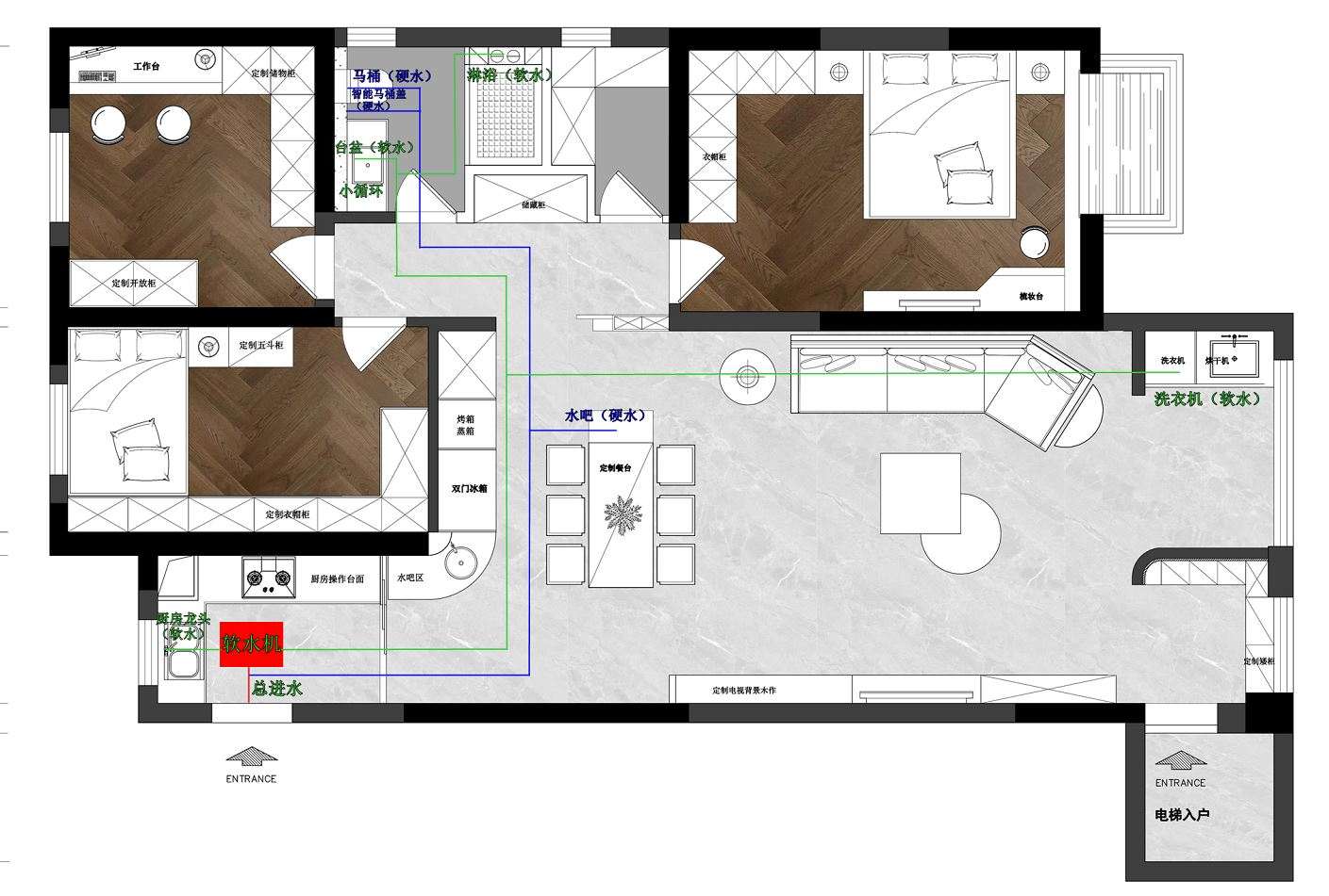 大面积全屋定制智能家电小户型,新房装修选全屋智能