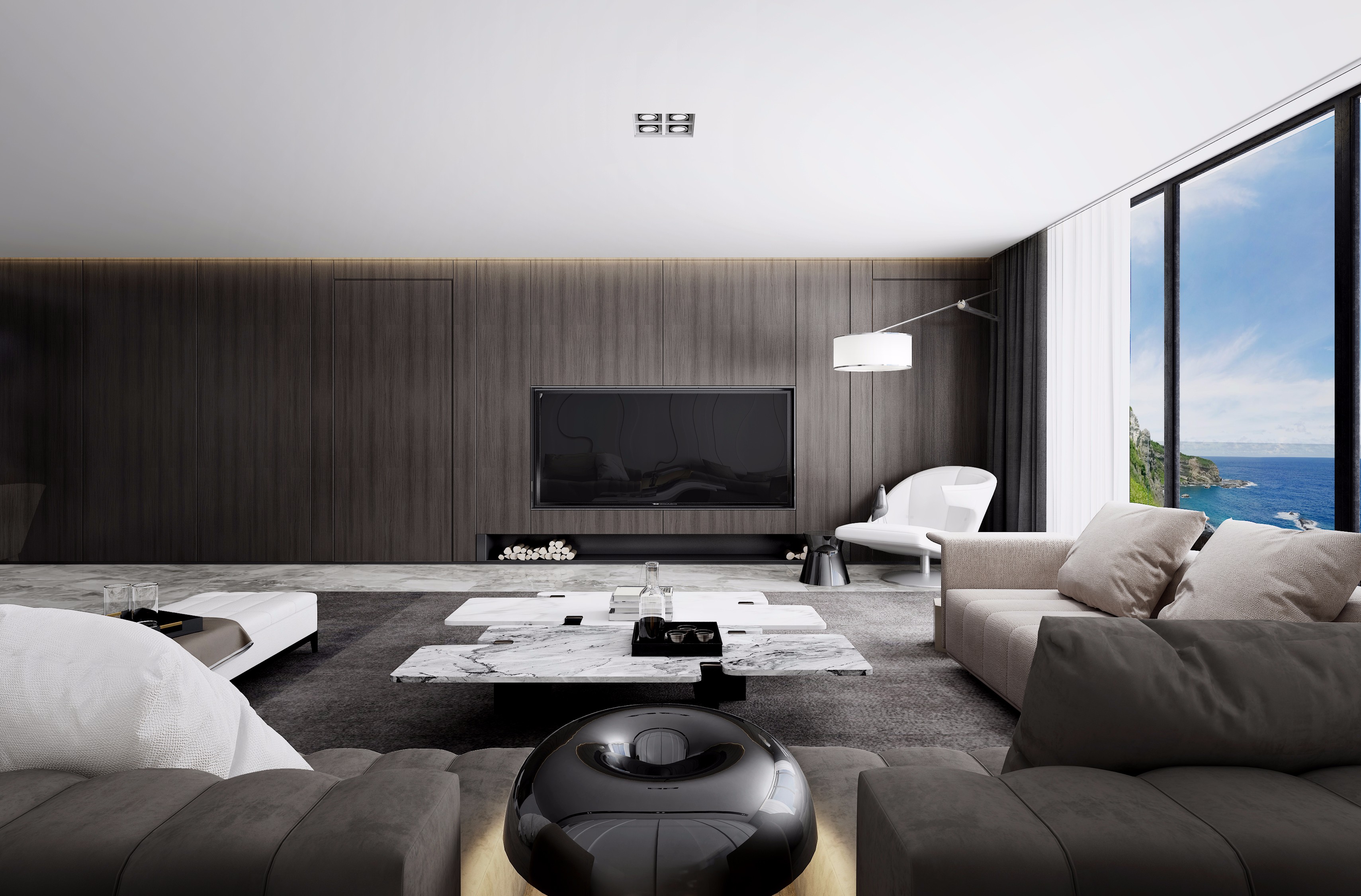 现代简约轻奢风跃层大连设计,珠海地中海风格室内装修设计预算