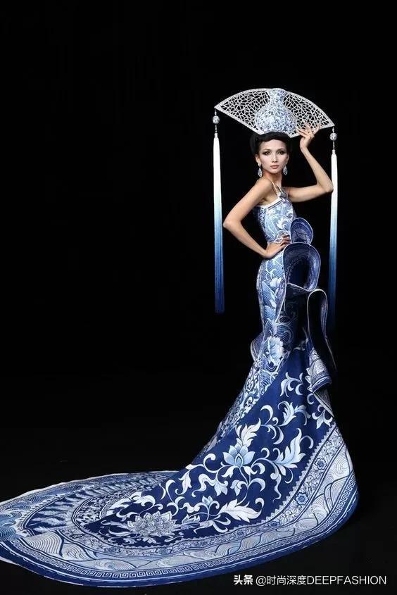 中国传统纹样“之”青花纹样