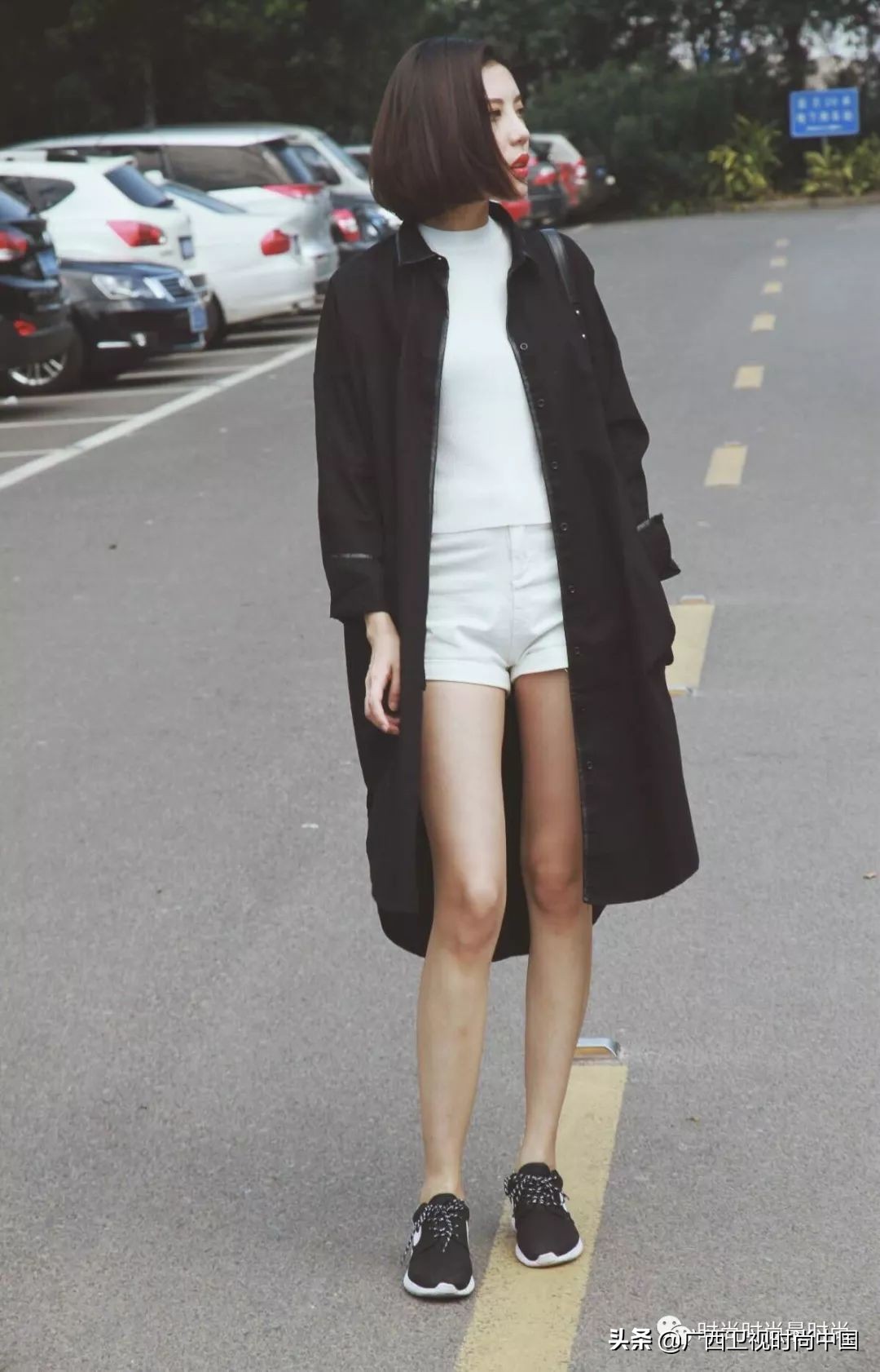 短发女生的穿搭秋冬酷版,独特穿搭风格适合短发