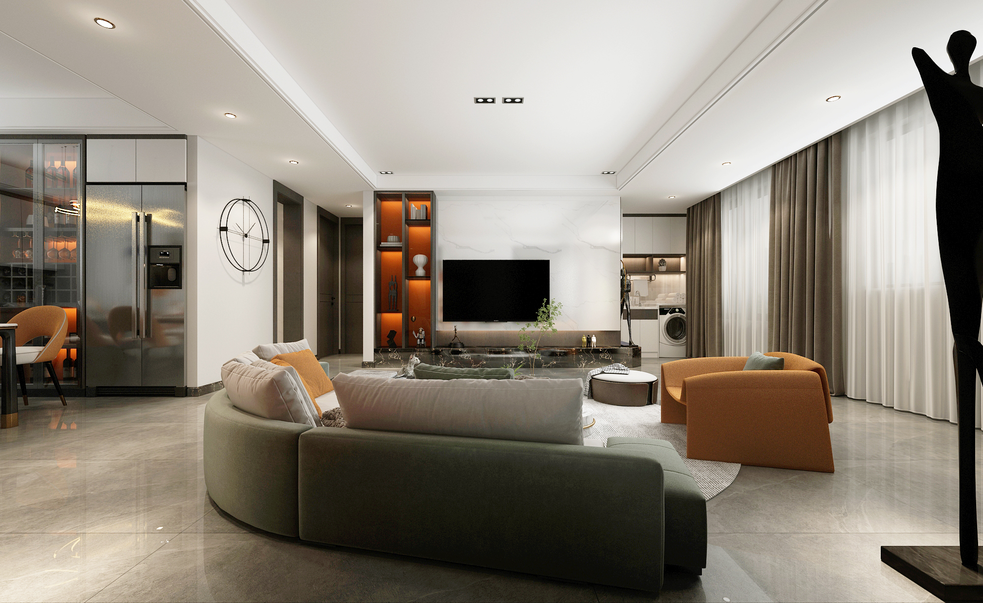 济南万科翡翠公园132平装修效果图,济南金科东方博翠170装修效果图