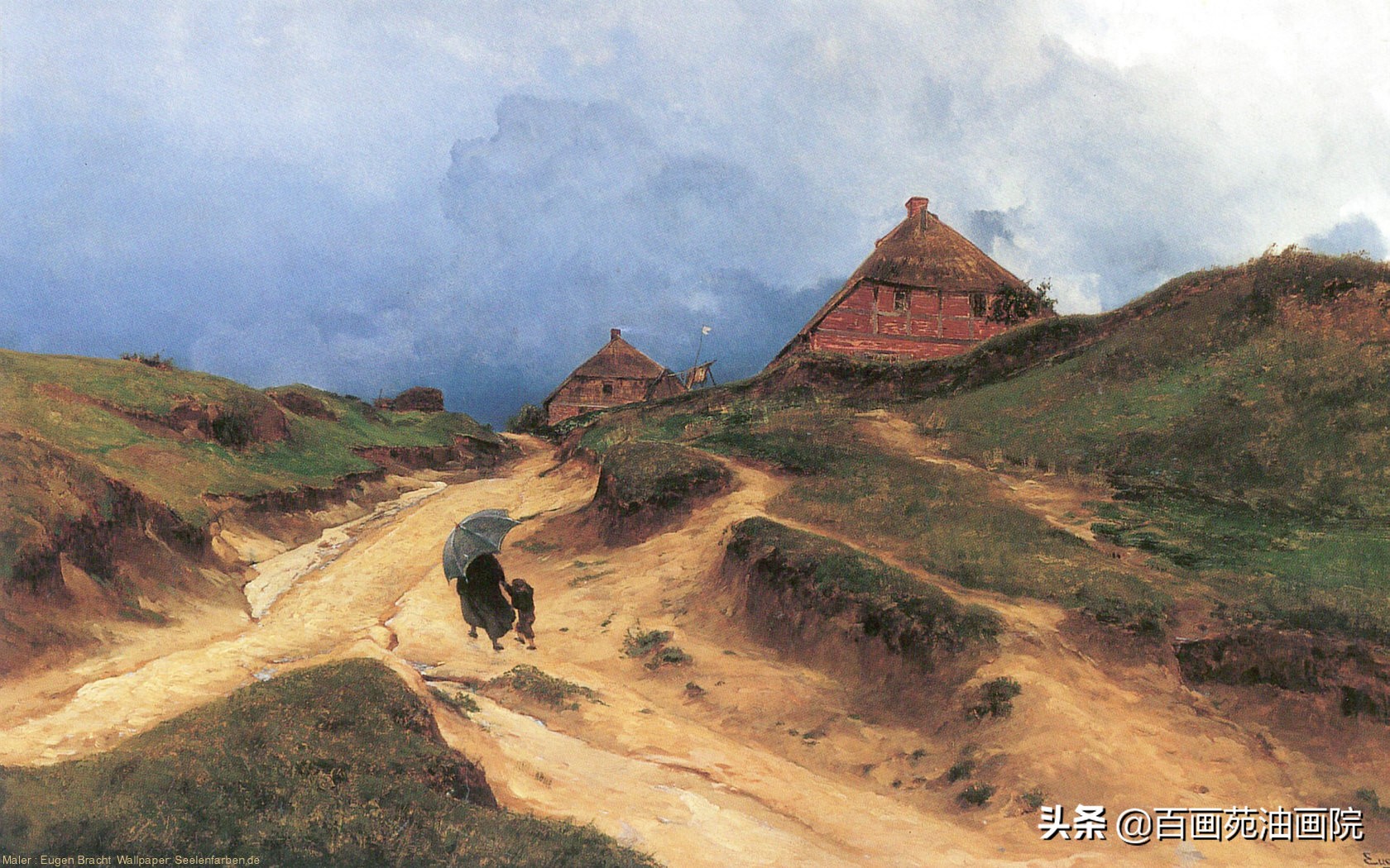 油画风景教程简单又好看,油画风景第一遍技巧
