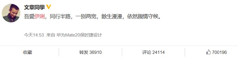马伊琍一别两宽各生欢喜的故事,马伊琍文章一别两宽各自安好文案