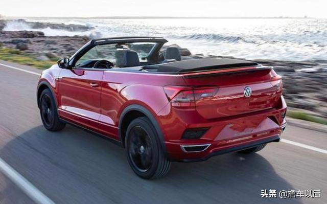 进口黑色大众探歌敞篷版,全新车型探歌