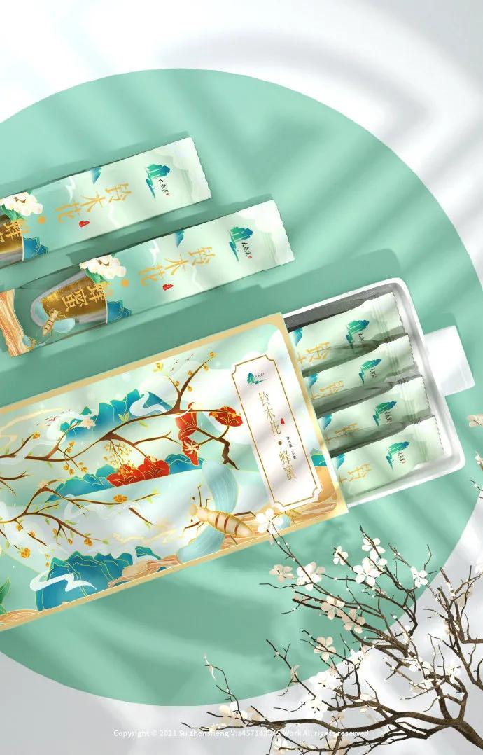 蜂蜜插画包装设计创意,高端蜂蜜产品包装设计