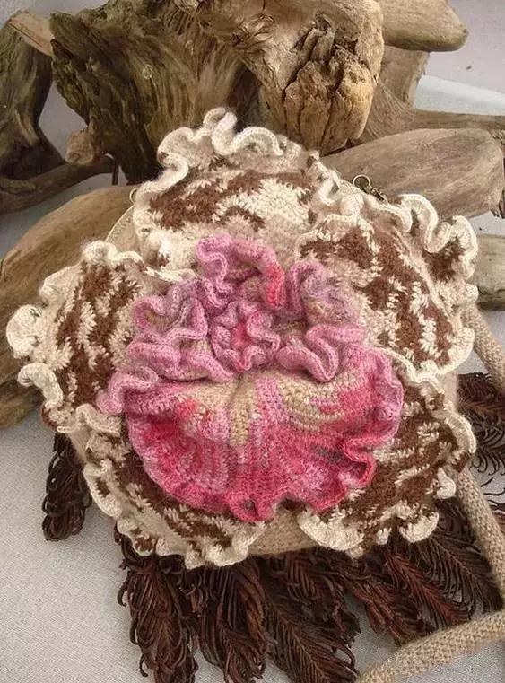 31款超美的爱尔兰钩花包，绝对让你爱不释手，独特的美！附教程