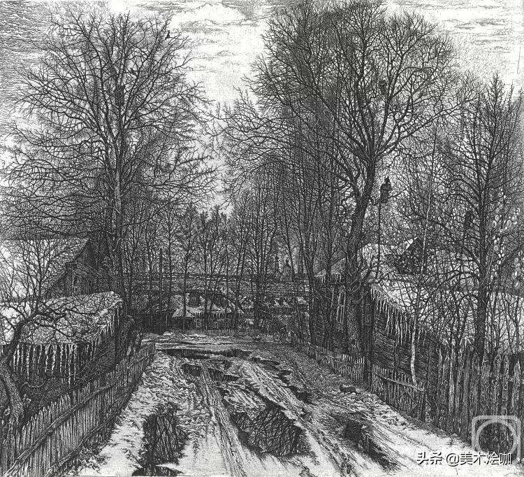 德国风景素描大全,东欧风景素描