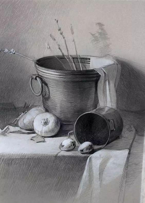素描不会画实物怎么办,素描静物不会深入刻画