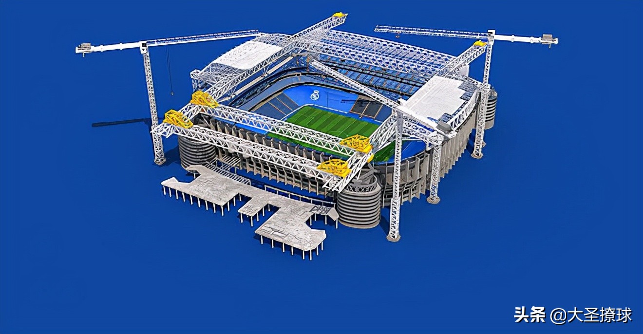 皇马官方晒伯纳乌球场最新翻新照,皇马伯纳乌球场翻新完还剩多少钱