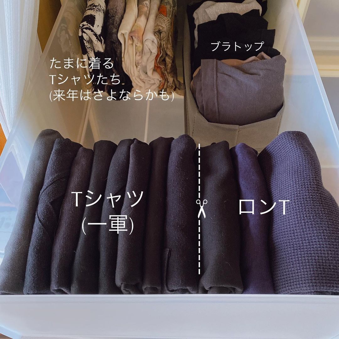 日式主妇衣柜收纳技巧图片大全,衣柜里当季穿的衣服整顿收纳技巧