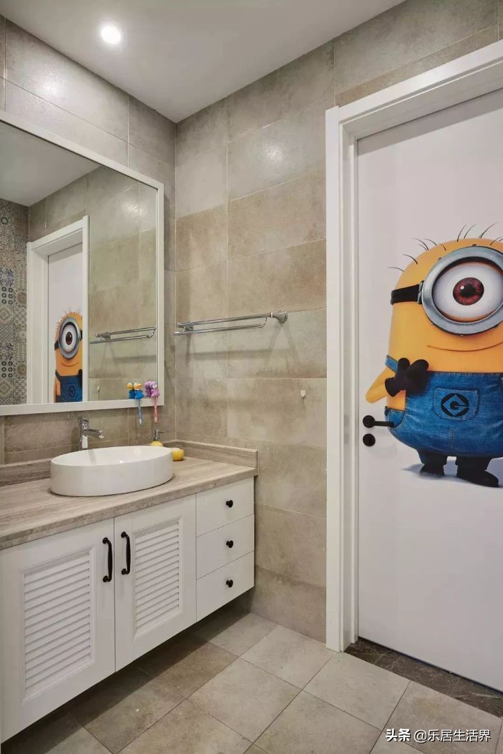 卫生间墙砖和顶最佳颜色效果图,卫生间干湿区墙砖颜色该不该一样