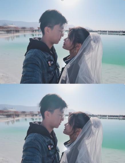 火爆抖音自拍婚纱照,婚纱照个人怎么自拍好看