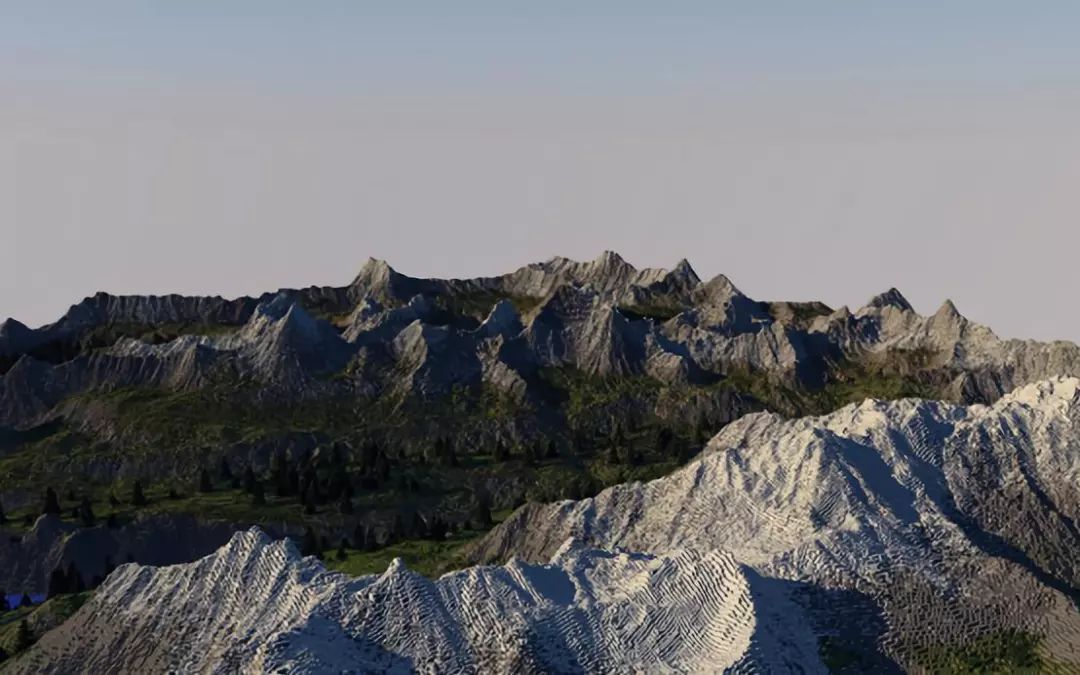 《我的世界》创世神造物现场用方块造弯曲地形技术力惊人