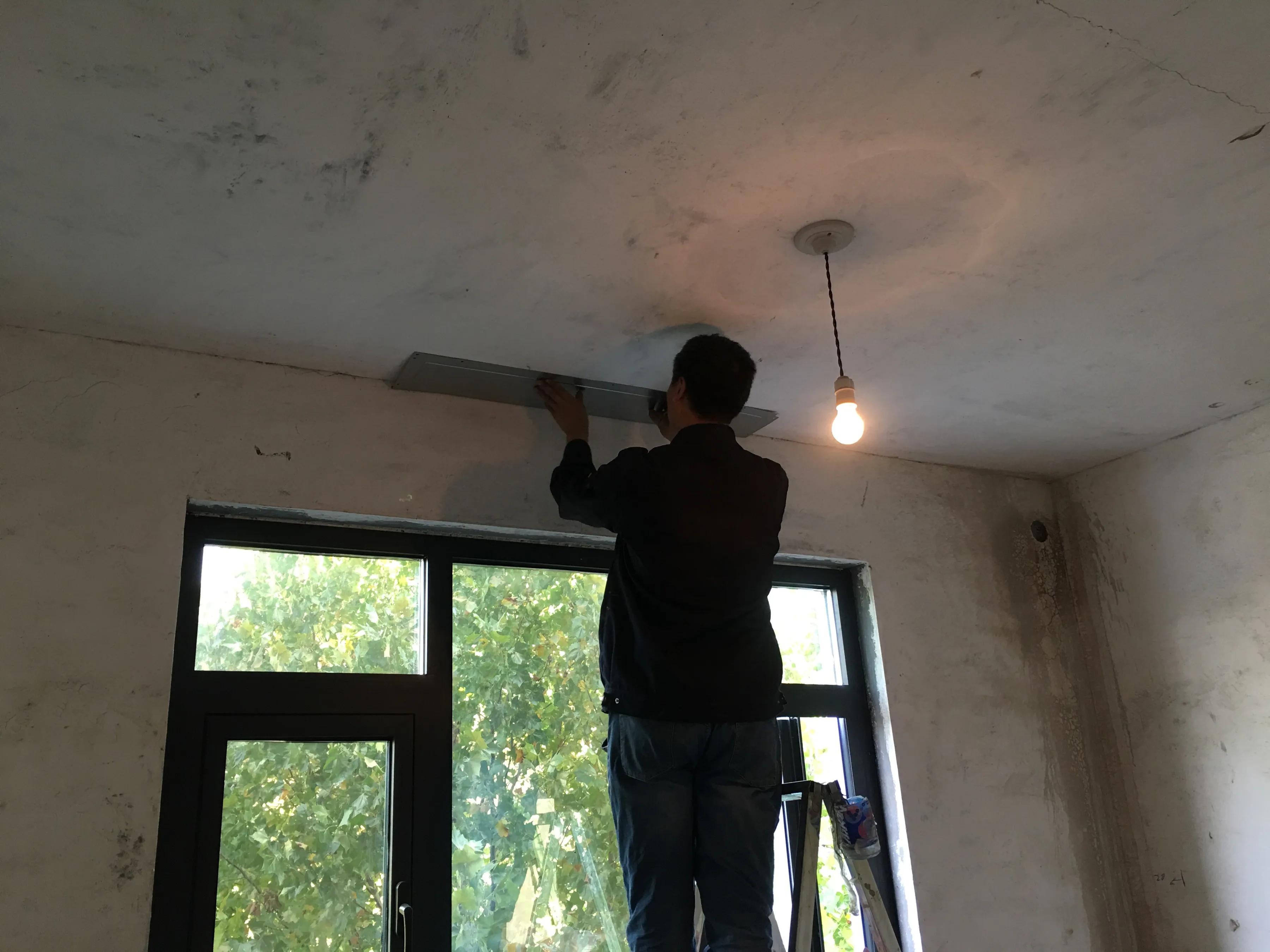 今天开始给家里安装中央空调