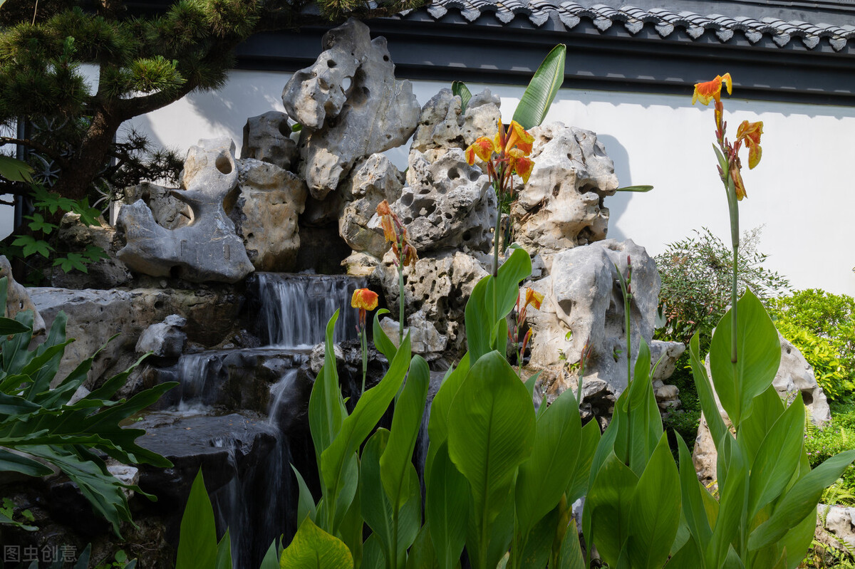 庭院山石景观种类,庭院山石水景造型