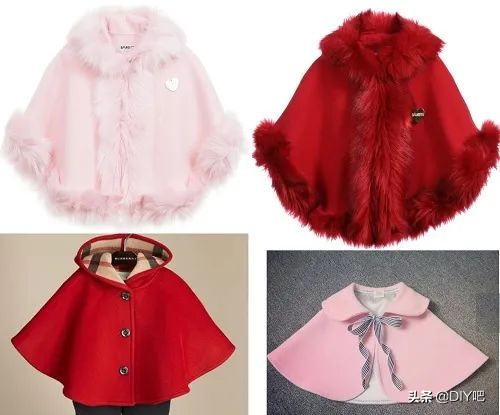 图纸丨三款儿童斗篷