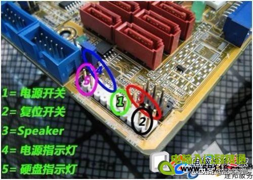 台式电脑华硕主板连线教程,主板连线图详细图解