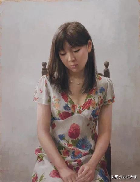 木原和敏人物油画,日本画家超写实人物油画欣赏
