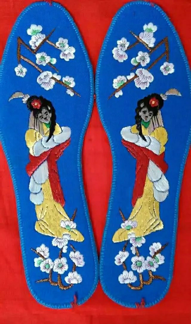 八瓣花鞋垫图案怎么绣,绣鞋垫花样图案大全