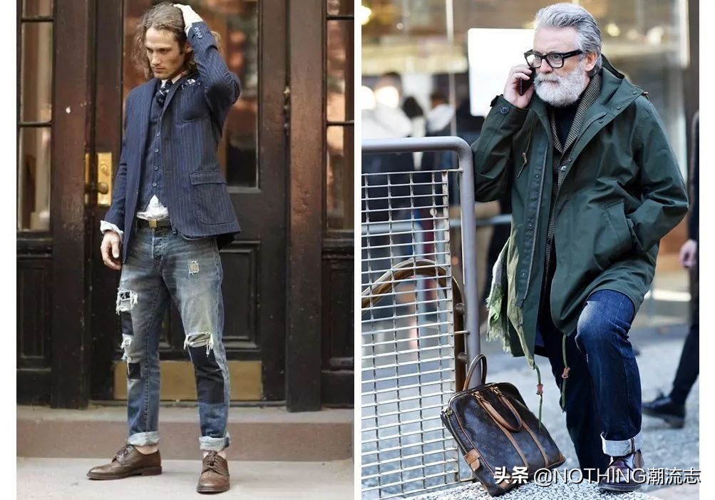 男人穿白色牛仔裤配什么鞋子好看,男士穿呢子大衣牛仔裤配什么鞋子