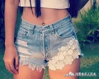 牛仔裤改造小点子,牛仔裤裤脚创意简单改造