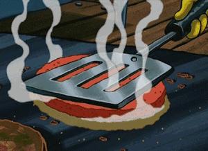 比海绵宝宝都大的蟹堡,制作海绵宝宝的美味蟹堡