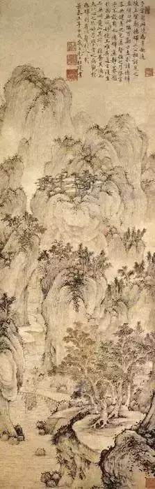 小央美水墨画作品欣赏,40幅养眼浅绛山水画