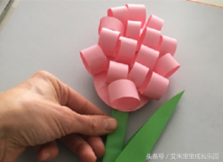 卡纸手工风信子,简单手工制作花朵风信子卡纸