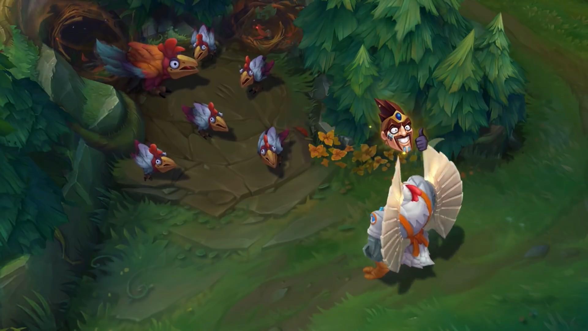 《英雄联盟》鸡里奥愚人节预热视频公开加里奥的皮肤简直笑死人