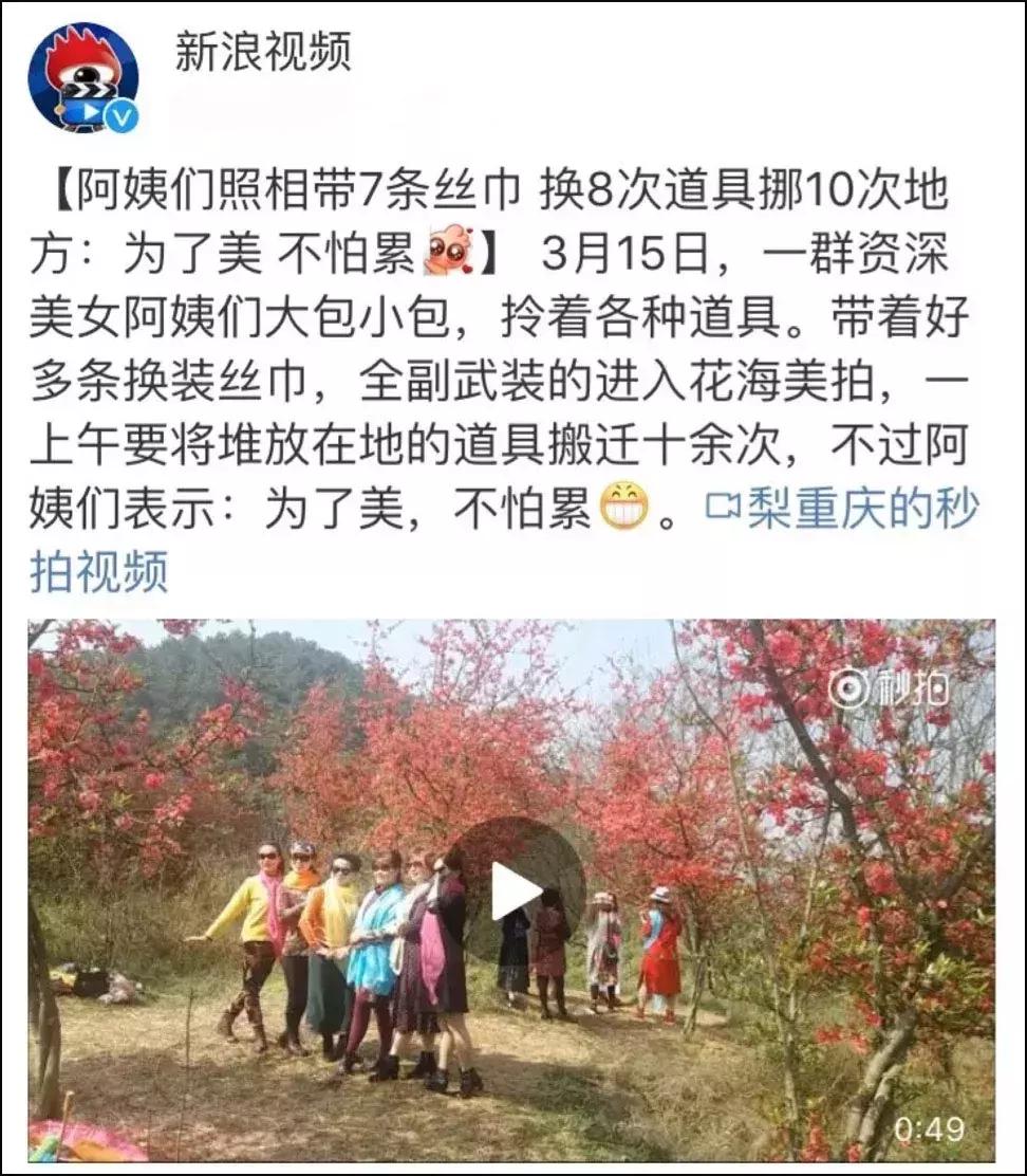 看完我妈拍的春游照片，我跟我爸都哭了……