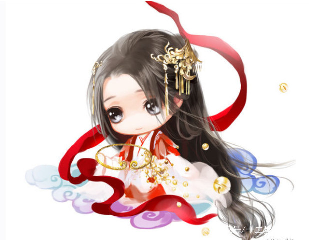 十二星座q版人物萌图女全身,十二星座古风折扇子白羊座