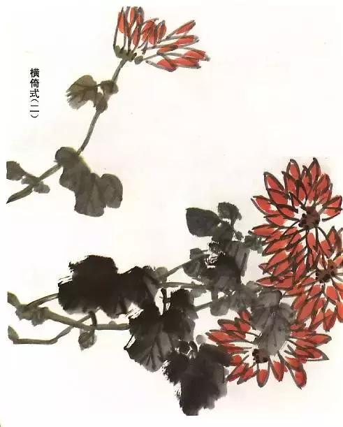 国画基础画菊花该如何构图才好看,国画菊花怎么画简单画法