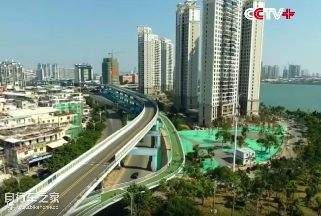 世界第一条高架公路,世界高架自行车道