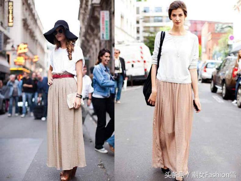 优雅高腰a字半身裙长款,半身裙怎么搭配优雅时尚