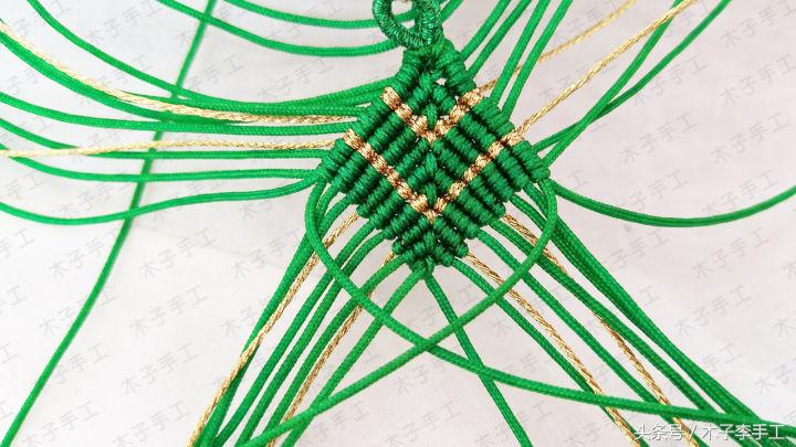 端午节粽子挂饰小手工,端午粽子挂饰编法教程视频