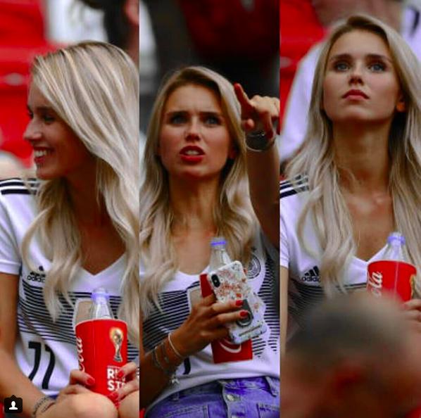 天使面孔与魔鬼身材完美结合,罗伊斯妻子观赛