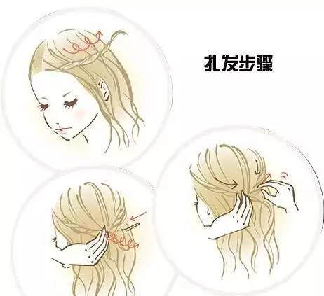 中分烫发怎样扎头发简单好看,烫发后怎么扎好看视频